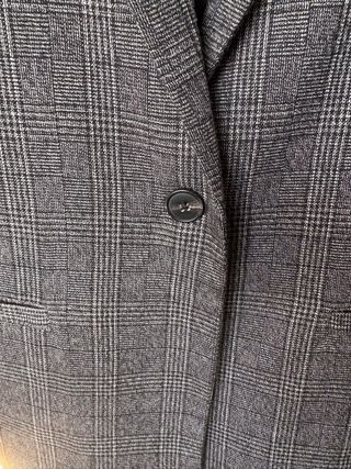 Blazer Sfera Cuadros Gris