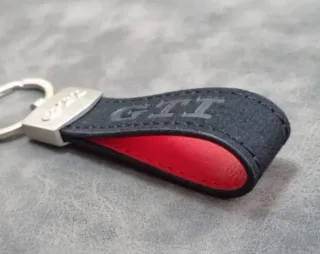 Llavero Vw Golf GTI de Alcántara Accesorio Regalo