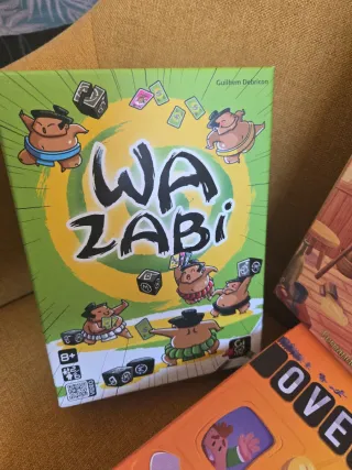 Lote 3 juegos de mesa: Wabi, Hatflings, Overbooked