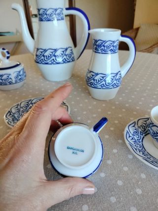 Vajilla Sargadelos azul y blanco