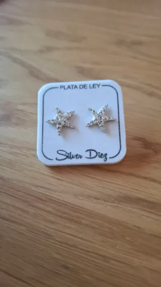 Pendientes Estrella de Mar Plata de Ley 925
