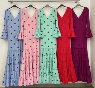 Vestido Flamenca Lunares Volantes