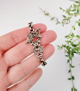 Pulsera mallorquina Cruz de Calatrava plata de ley