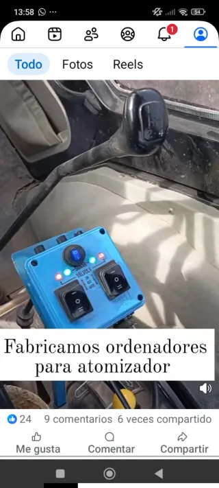 Ordenador para atomizador o cuba