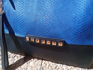 Bolso de mano Atmosphere azul y negro