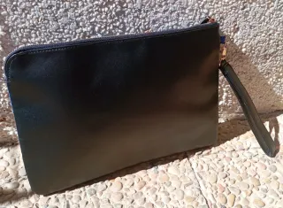 Bolso de mano Atmosphere azul y negro