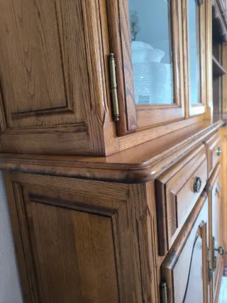 Aparador vitrina madera maciza