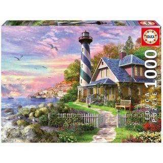 Puzzle Educa 1000 piezas Faro y Casa