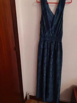 Buzo estampado paisley azul y verde