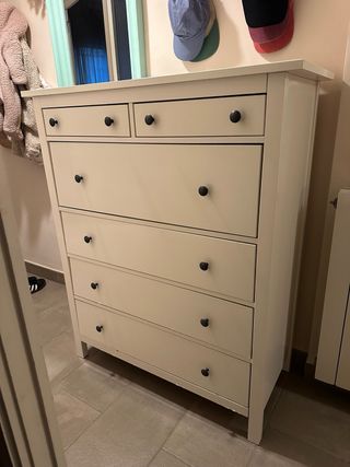 VENDER HOY  Cómoda 6 cajones madera blanca Ikea