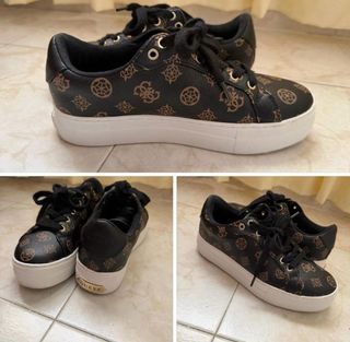 Tenis Guess Negro/Marrón Como Nuevos
