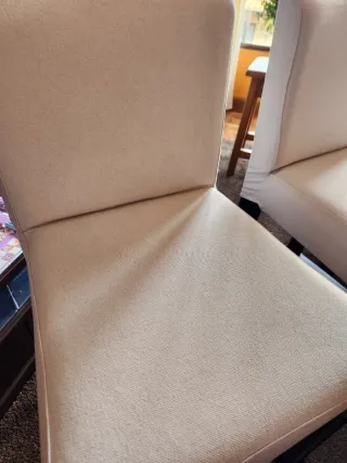 Taburetes Ikea Beige y Negro