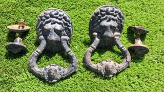 aldaba ,Picaporte, Antiguo de Hierro fundido.