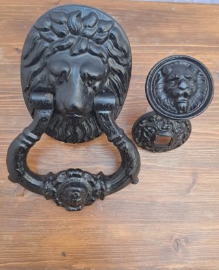 Aldabon, aldaba ,Picaporte, Antiguo de Hierro fund