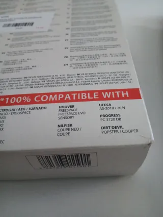 Bolsas aspirador Rowenta WB305120 x5 Compatible