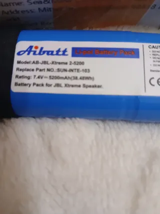 Batería Aibatt para JBL Xtreme 2
