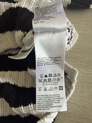 Jersey Rayas Blanco y Negro