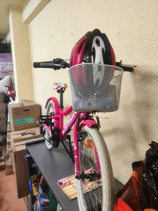 Bicicleta rosa 20 pulgadas,marca connor