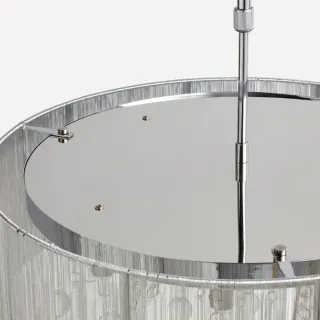 Lámpara colgante con lágrimas de cristal