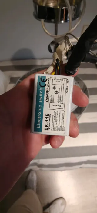 Lámpara colgante con lágrimas de cristal