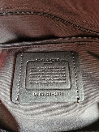 Mochila Coach Marrón y Negra