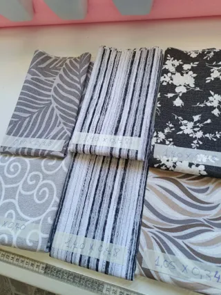 Lote 10 retales tela loneta estampada