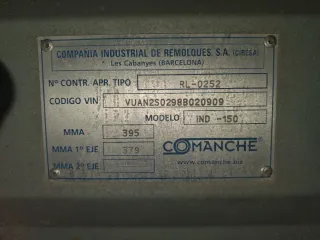 Remolque comanche 750kg