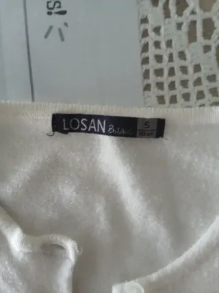 Rebeca blanca manga larga