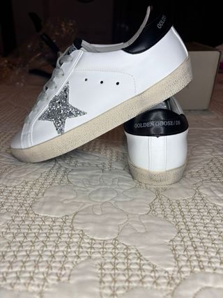 Golden Goose Superstar Sneakers Plata