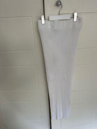 Falda tubo Zara blanca talla M