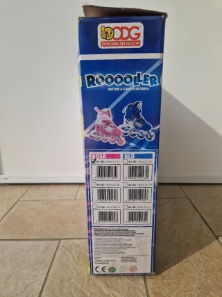 Pattini Rollerblade rosa/fucsia con luci tg. 31-34