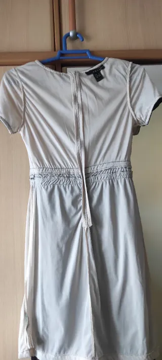 Vestido Fiesta Encaje Negro y Dorado T XS