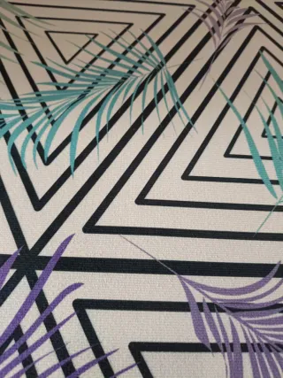 Alfombra diseño hojas tropicales