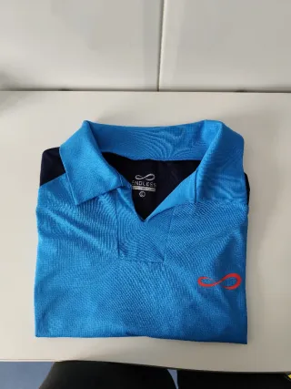 Polo Endless manga corta azul talla L