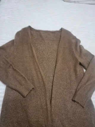 Cárdigan de punto marrón