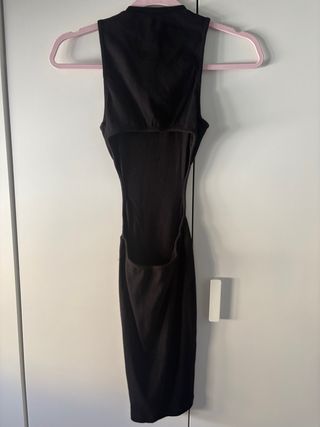 Pull & Bear Vestido Negro Talla S