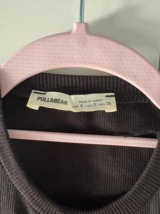 Pull & Bear Vestido Negro Talla S