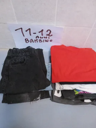 Lotto 11 capi estivi per bambino 11/12 anni