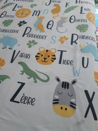 Funda Nórdica Infantil Abecedario 140x200 reversib