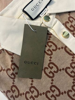 Polo Gucci GG Beige y Marrón