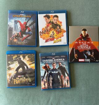 Lote 5 Blu-ray Marvel (Español)