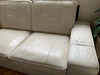Sofá KIVIK 2 plazas Piel Blanca IKEA