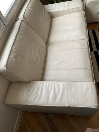 Sofá KIVIK 2 plazas Piel Blanca IKEA