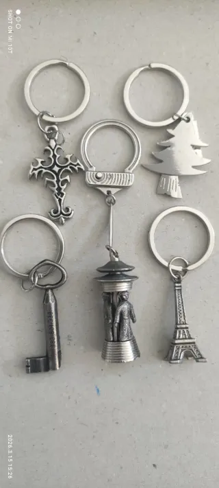 Lote 5 llaveros coleccionables