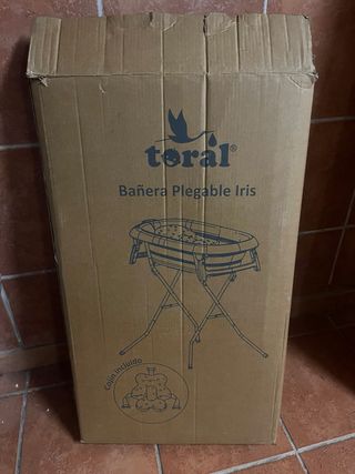 Bañera bebé plegable con patas