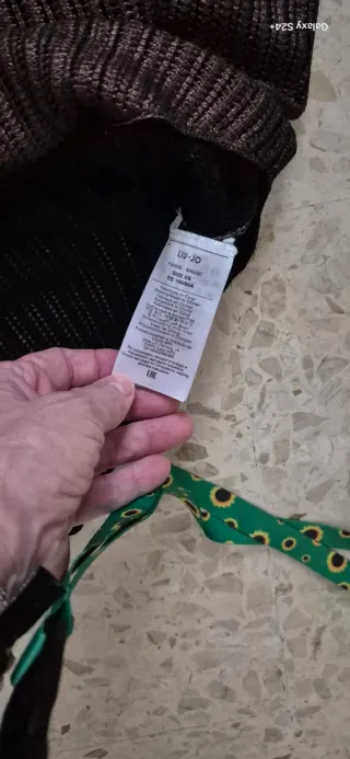 Jersey Liu Jo pico marrón y negro