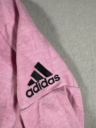 Sudadera Adidas con cremallera y capucha rosa Tall