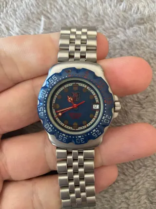 TAG Heuer 36mm Reloj Azul y Plateado