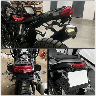 TENERE 700 Portamatrículas corto Yamaha + luz matr