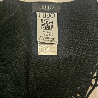 Sciarpa Liu Jo Nera con frange uomo